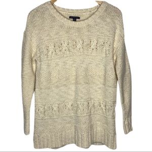 American Eagle Cable Knit Wool Blend Sweater